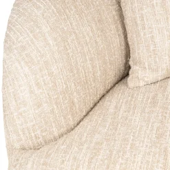 Richmond Bank Pandora Beige Angora Lounge Rechts