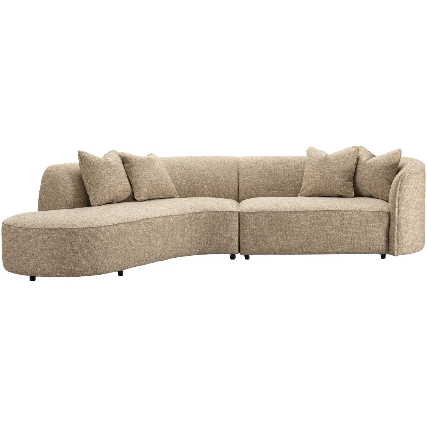 Richmond Bank Romero Zand Tweed Hocker Links Fire Retardant