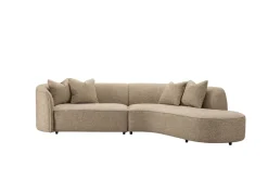 Richmond Bank Romero Zand Tweed Hocker Rechts Fire Retardant