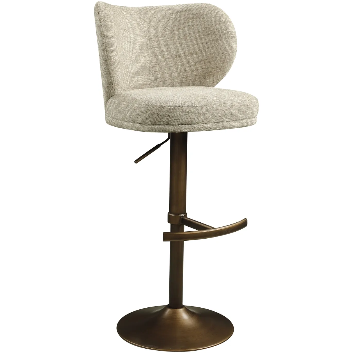 Richmond Barstoel Amely Naturel Softweave Draaibaar