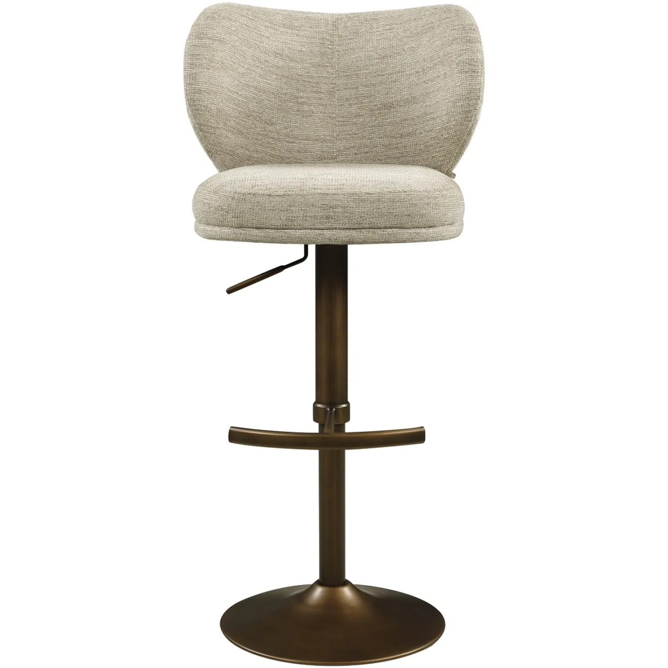 Richmond Barstoel Amely Naturel Softweave Draaibaar