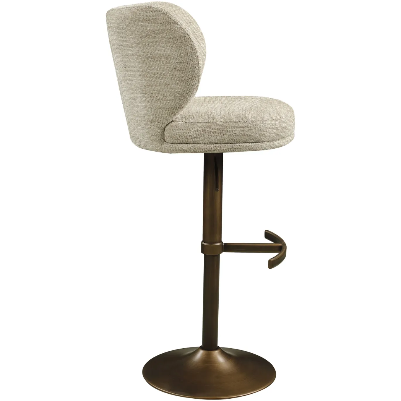 Richmond Barstoel Amely Naturel Softweave Draaibaar
