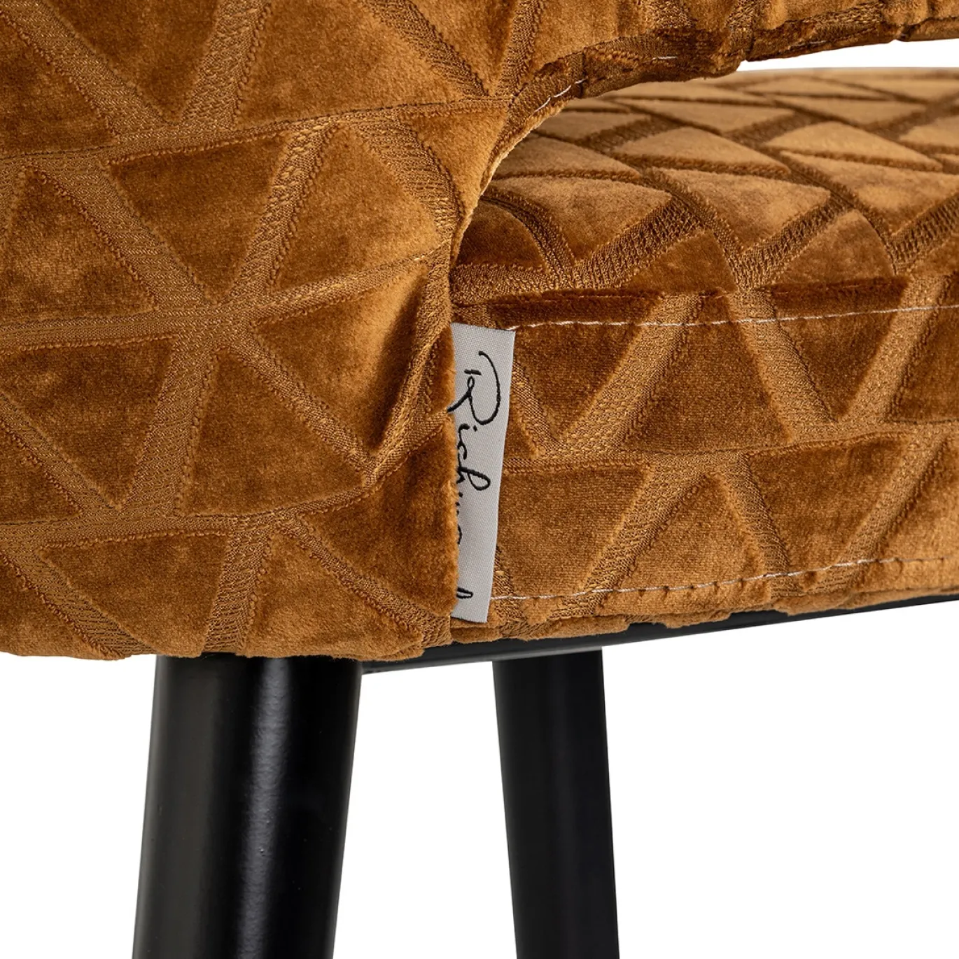 Richmond Barstoel Indigo Triangle Goud