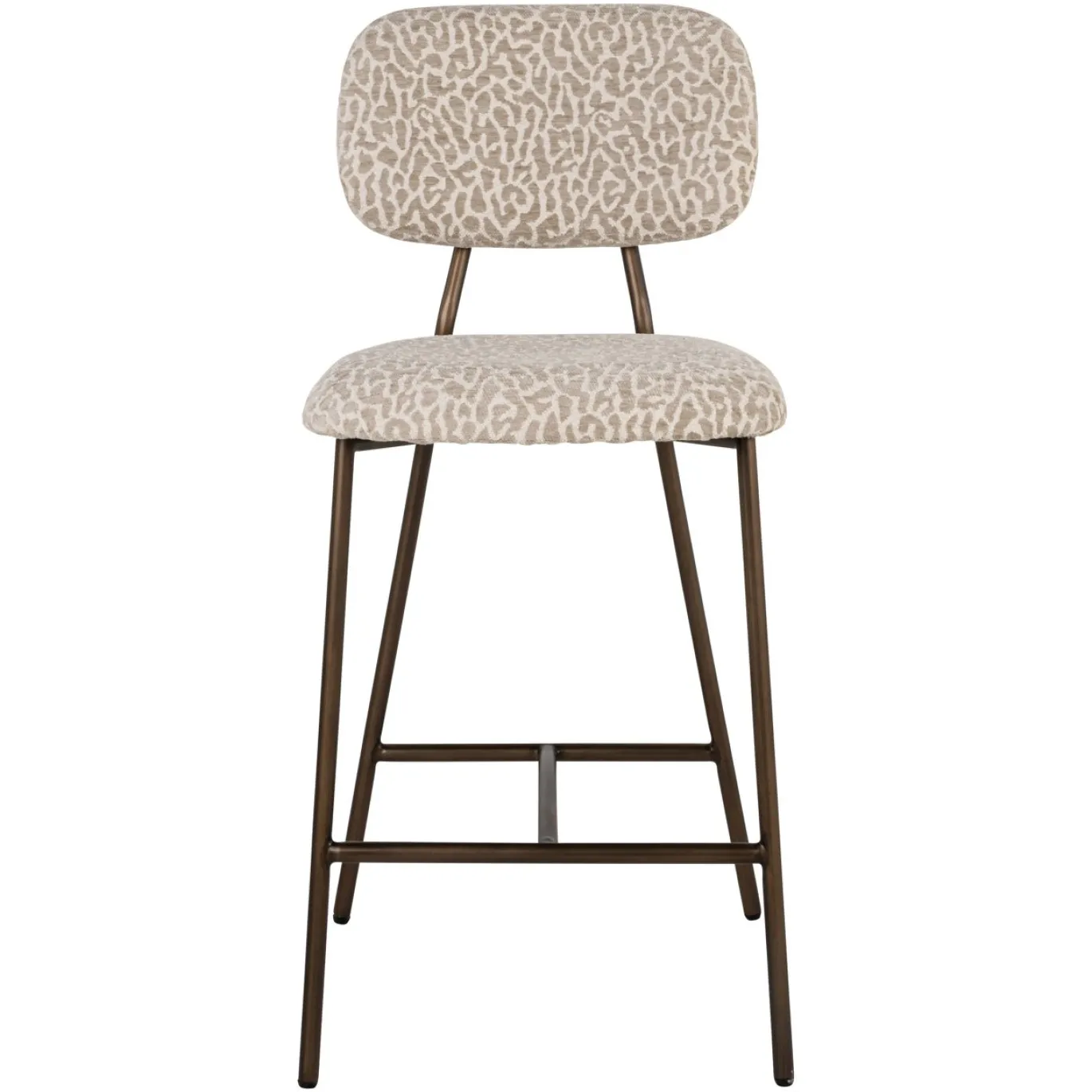 Richmond Barstoel Xenia Beige Leopard Set van 2