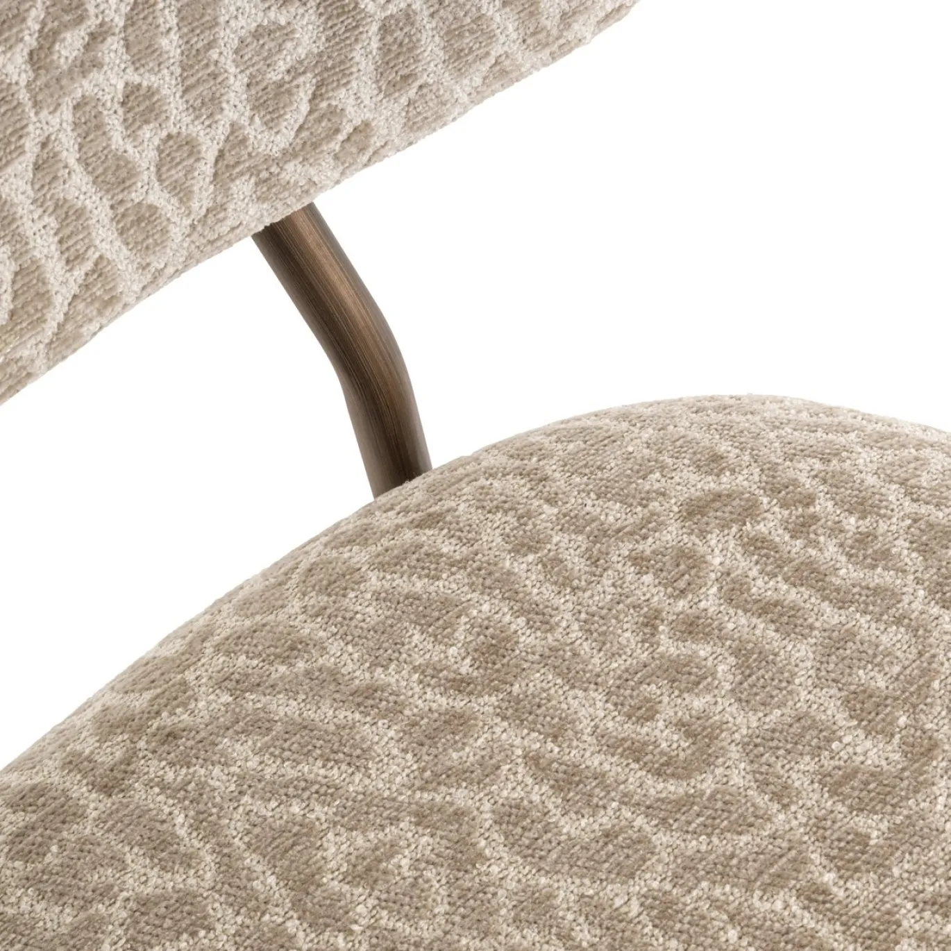Richmond Barstoel Xenia Beige Leopard Set van 2