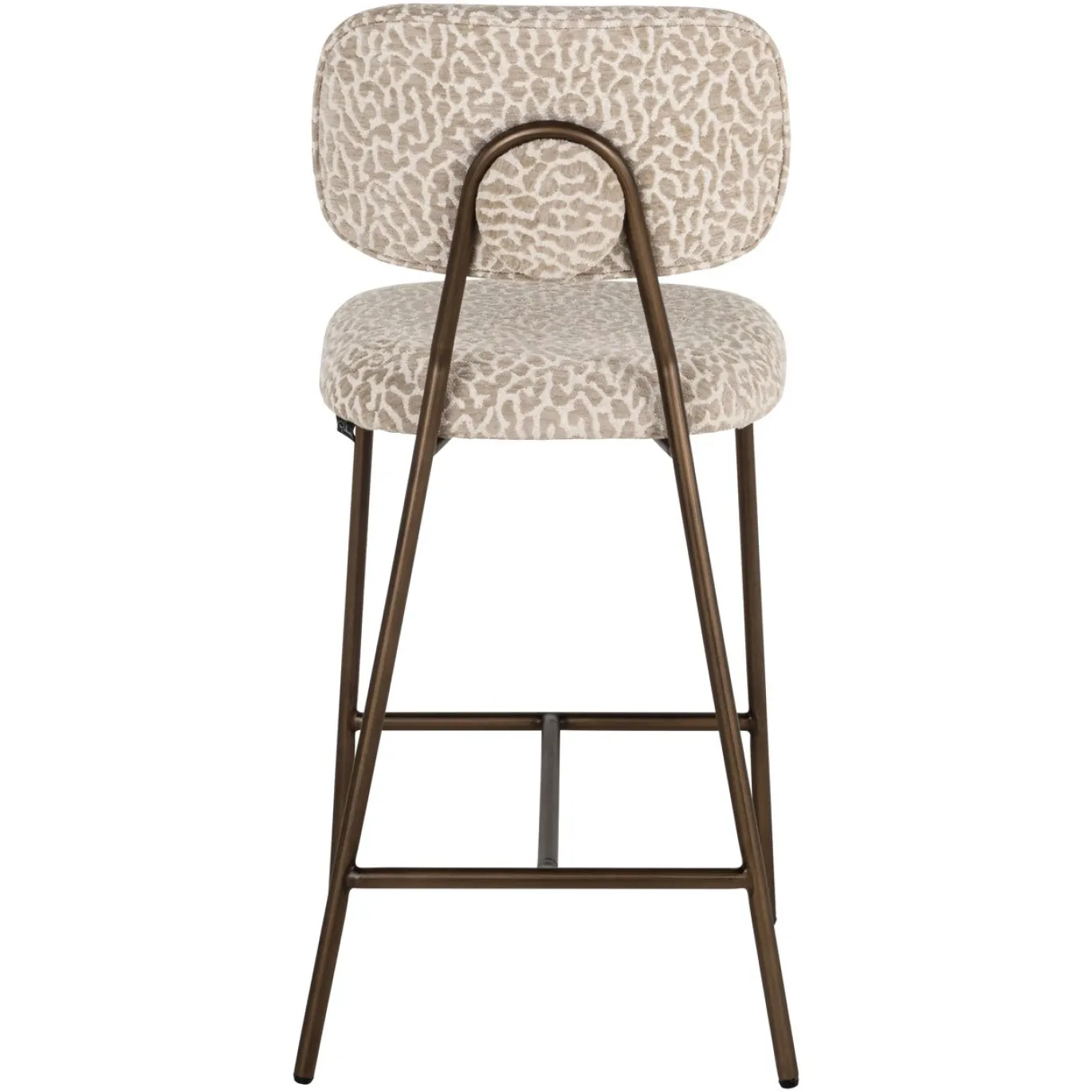 Richmond Barstoel Xenia Beige Leopard Set van 2