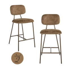 Richmond Barstoel Xenia Brandy Fusion Set van 2