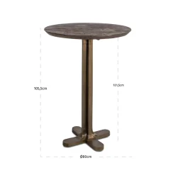 Richmond Bartafel Revelin Donkerbruin ø80cm
