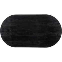 Richmond Bartafel Revelin Ovaal Zwart Mangohout 140cm