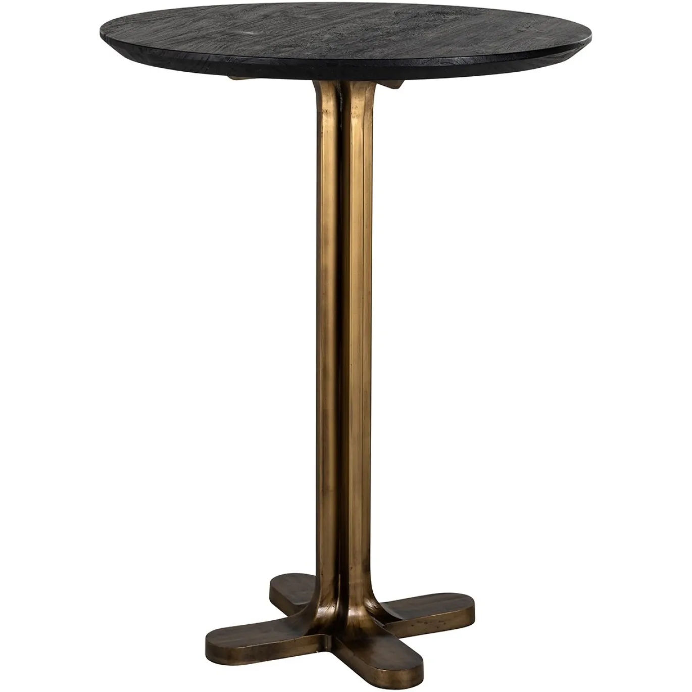 Richmond Bartafel Revelin Rond Zwart Mangohout Ø80cm