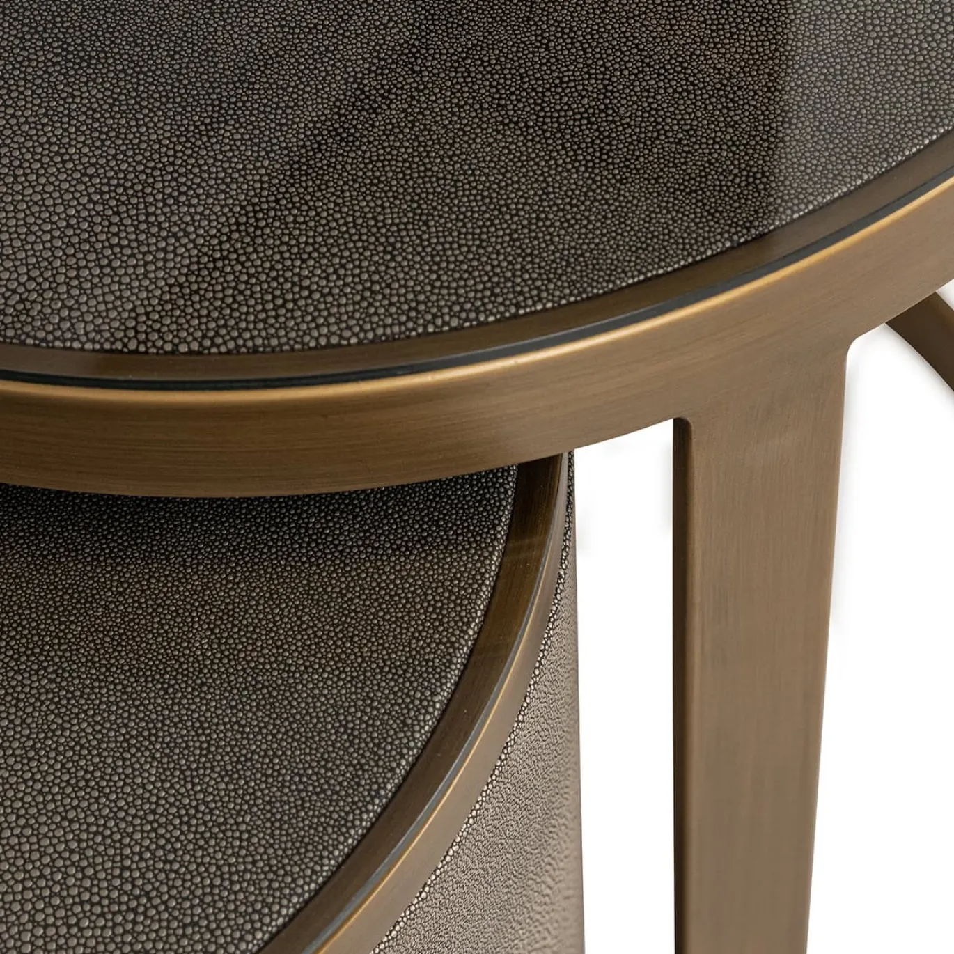 Richmond Bijzettafel Bloomville Met Glas Set Van 2 Goud