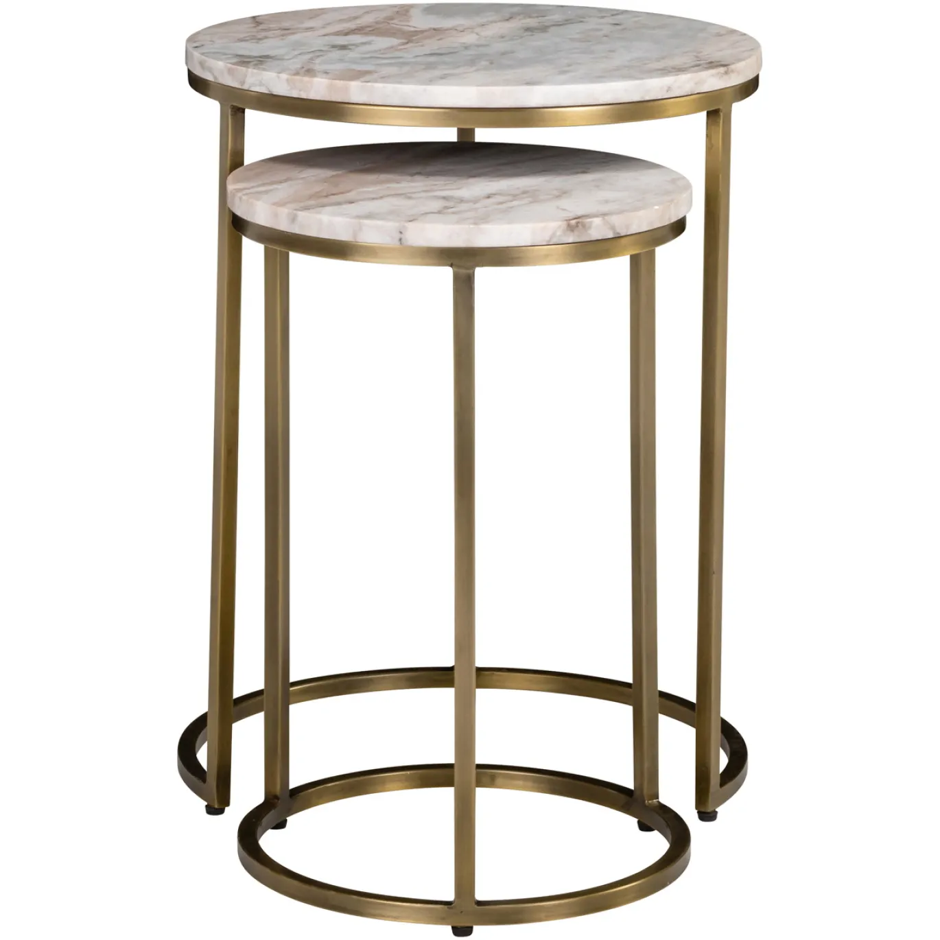 Richmond Bijzettafel Bottega Blush Beige Set Van 2