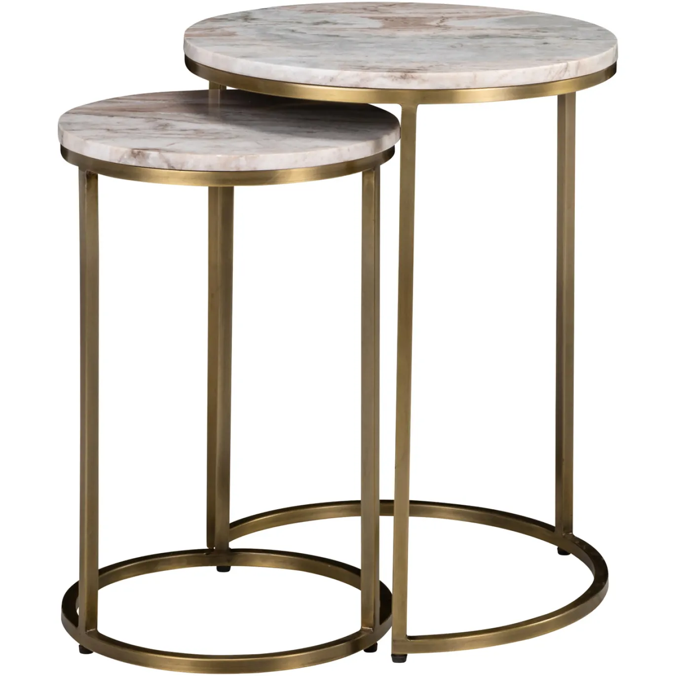 Richmond Bijzettafel Bottega Blush Beige Set Van 2