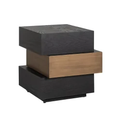 Richmond Bijzettafel Cambon Blok Dark Coffee