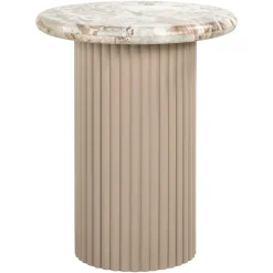 Richmond Bijzettafel Coronel Marmer Beige Ø50cm