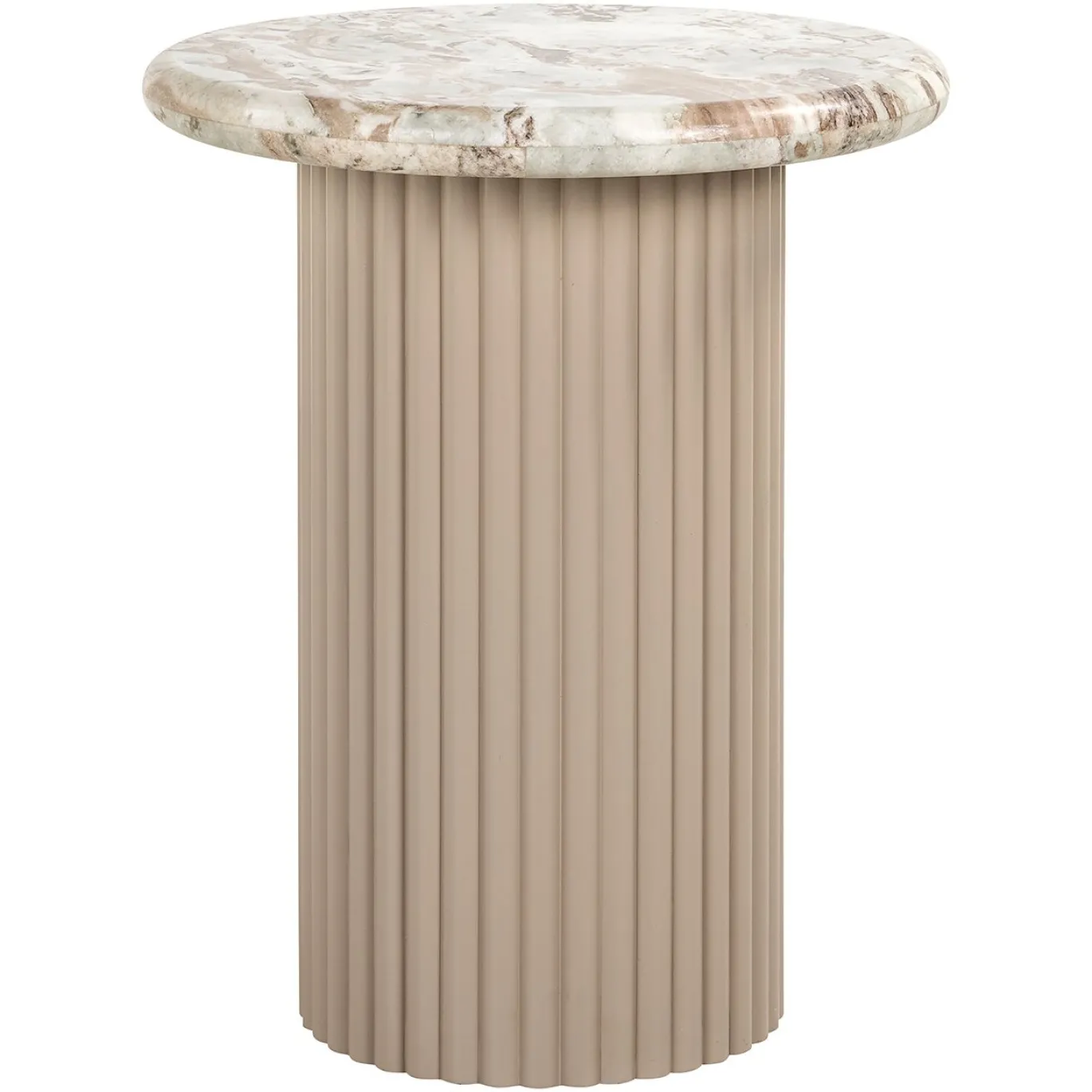Richmond Bijzettafel Coronel Marmer Beige Ø50cm