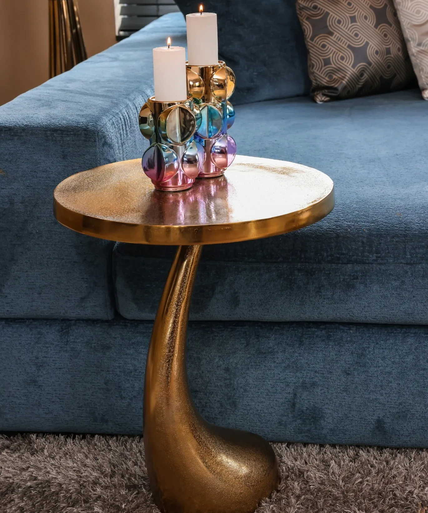 Richmond Bijzettafel Dolphin Goud