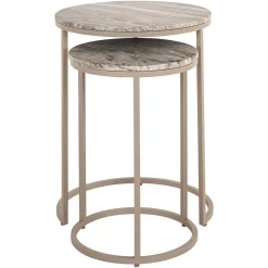 Richmond Bijzettafel Fairfax Toronto Marmer Set van 2