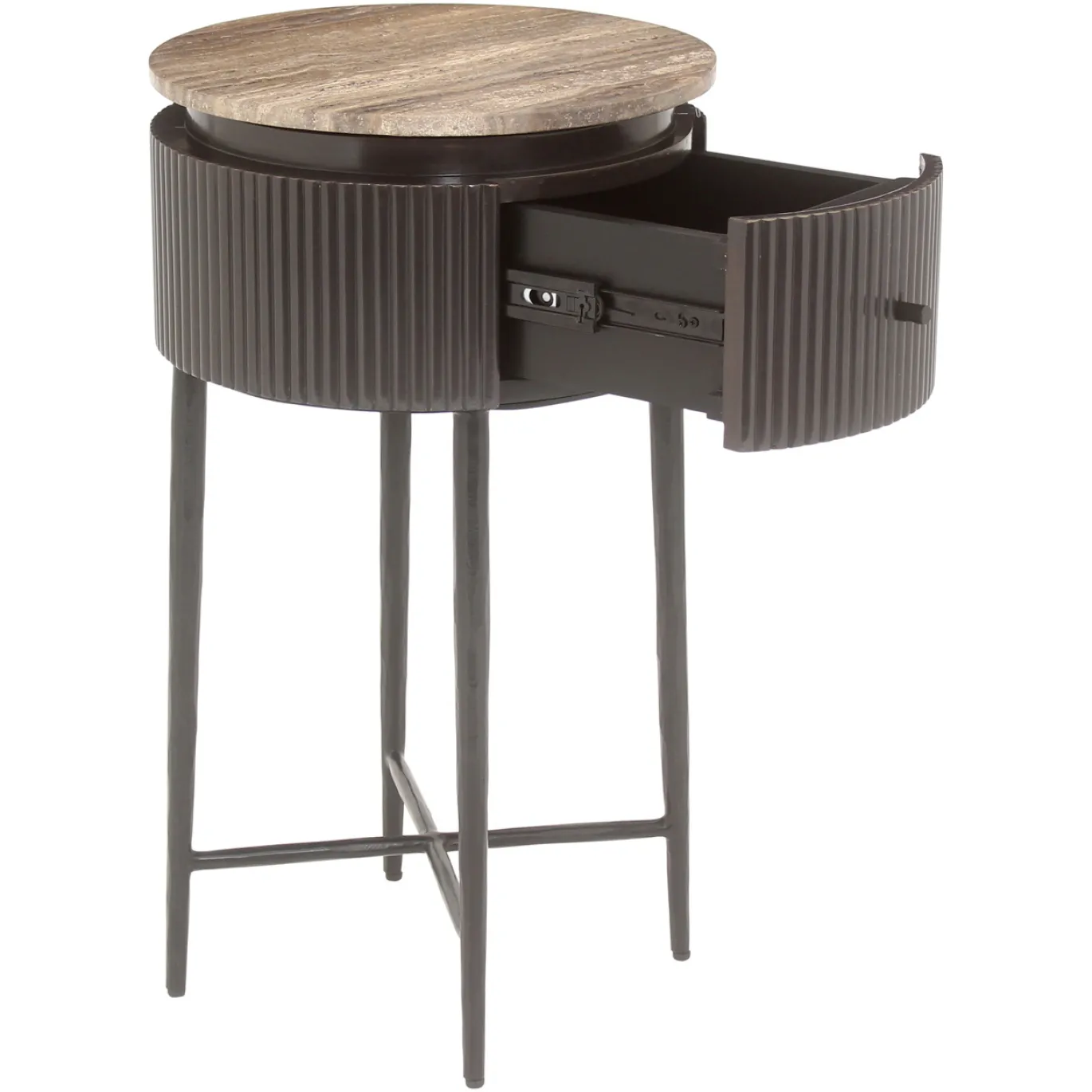 Richmond Bijzettafel Russo Ash Brown Rond