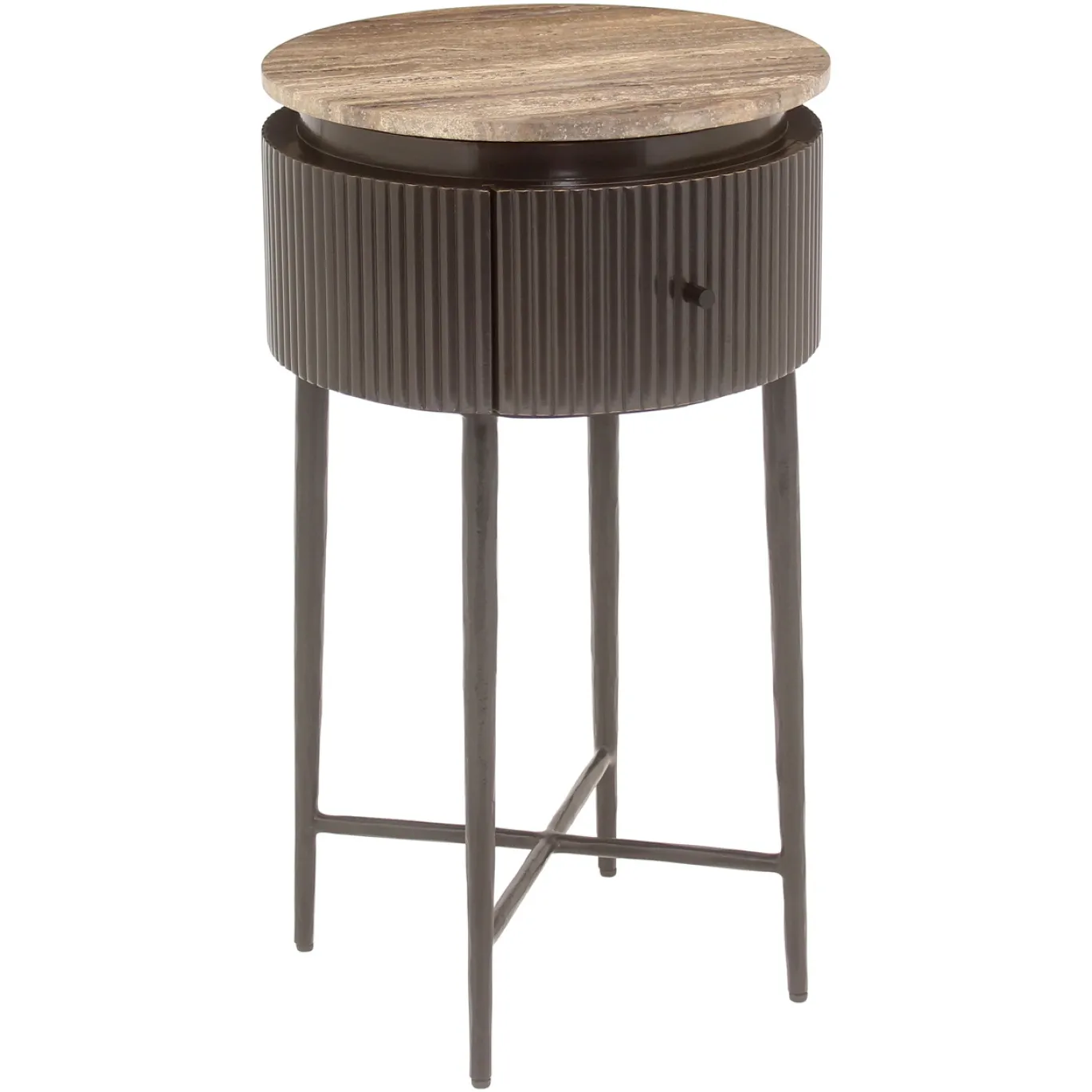 Richmond Bijzettafel Russo Ash Brown Rond