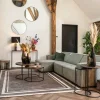 Richmond Bijzettafel Tulum Set Van 2 Brushed Goud