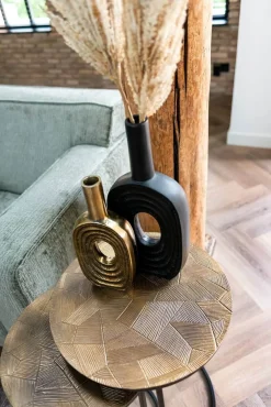 Richmond Bijzettafel Tulum Set Van 2 Brushed Goud