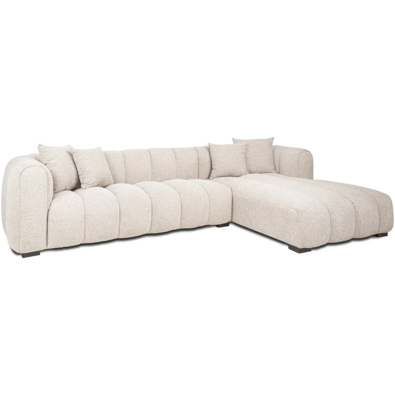 Richmond Chaise Longue Bank Novaro Naturel Fancy Rechts