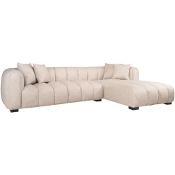Richmond Chaise Longue Bank Novaro Cream Tweed Rechts