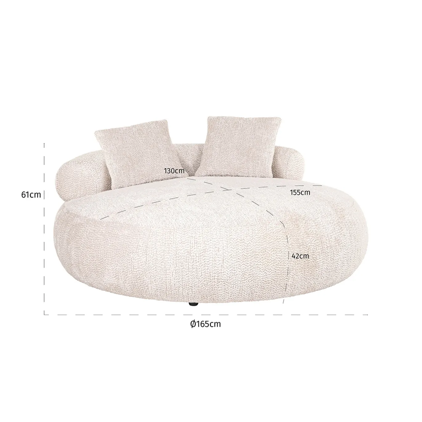Richmond Daybed Tivola Lovely Crème