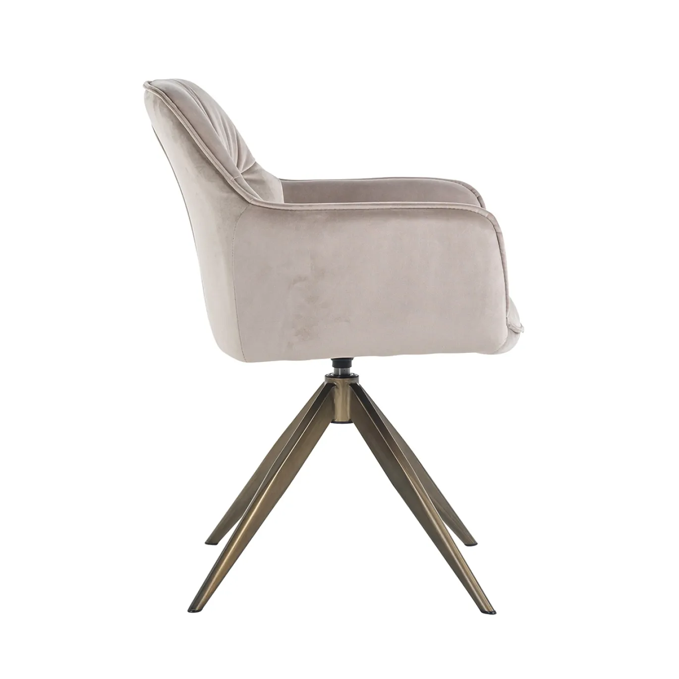 Richmond Draaistoel Aline Velvet Khaki