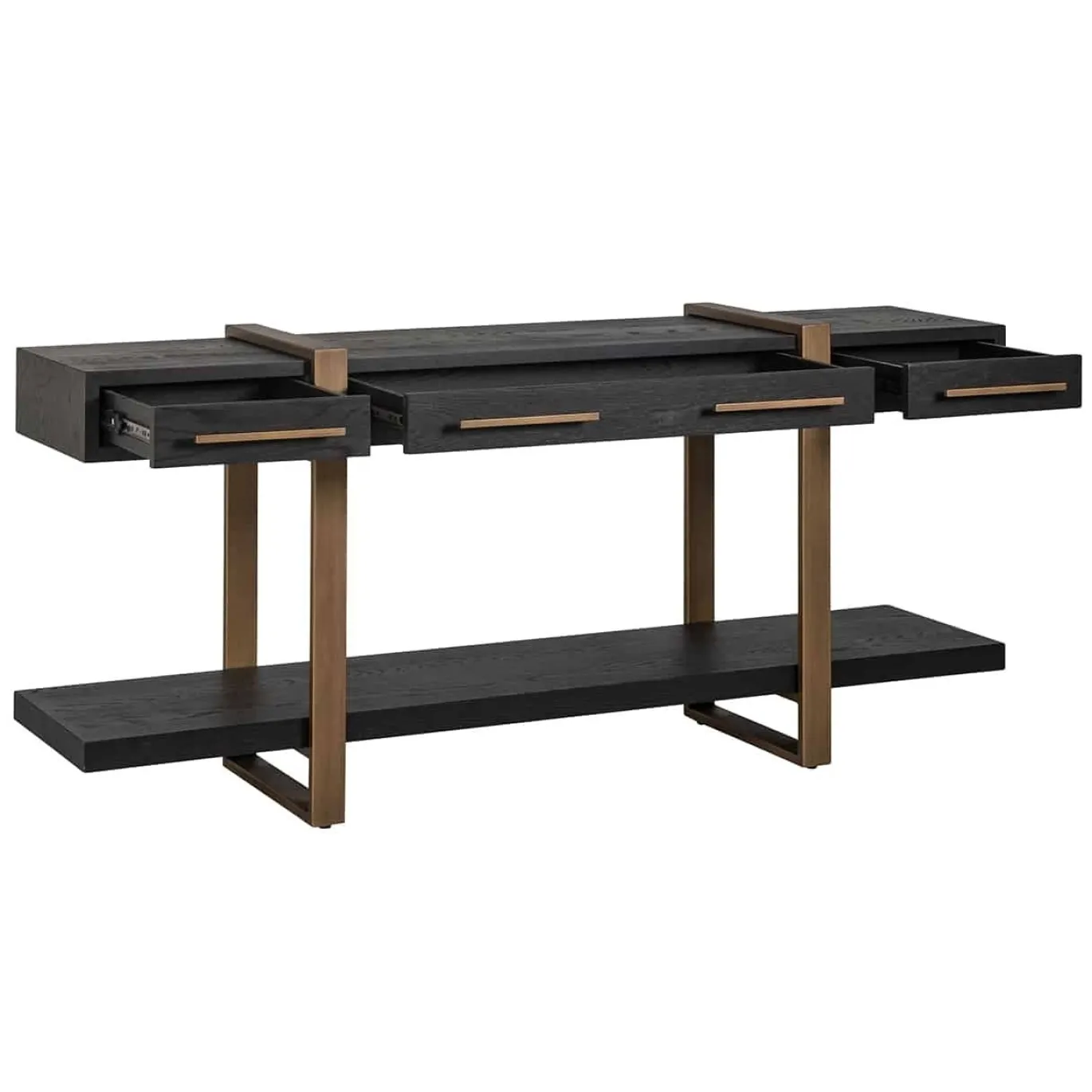 Richmond Dressoir Cambon 3-Laden Dark Coffee