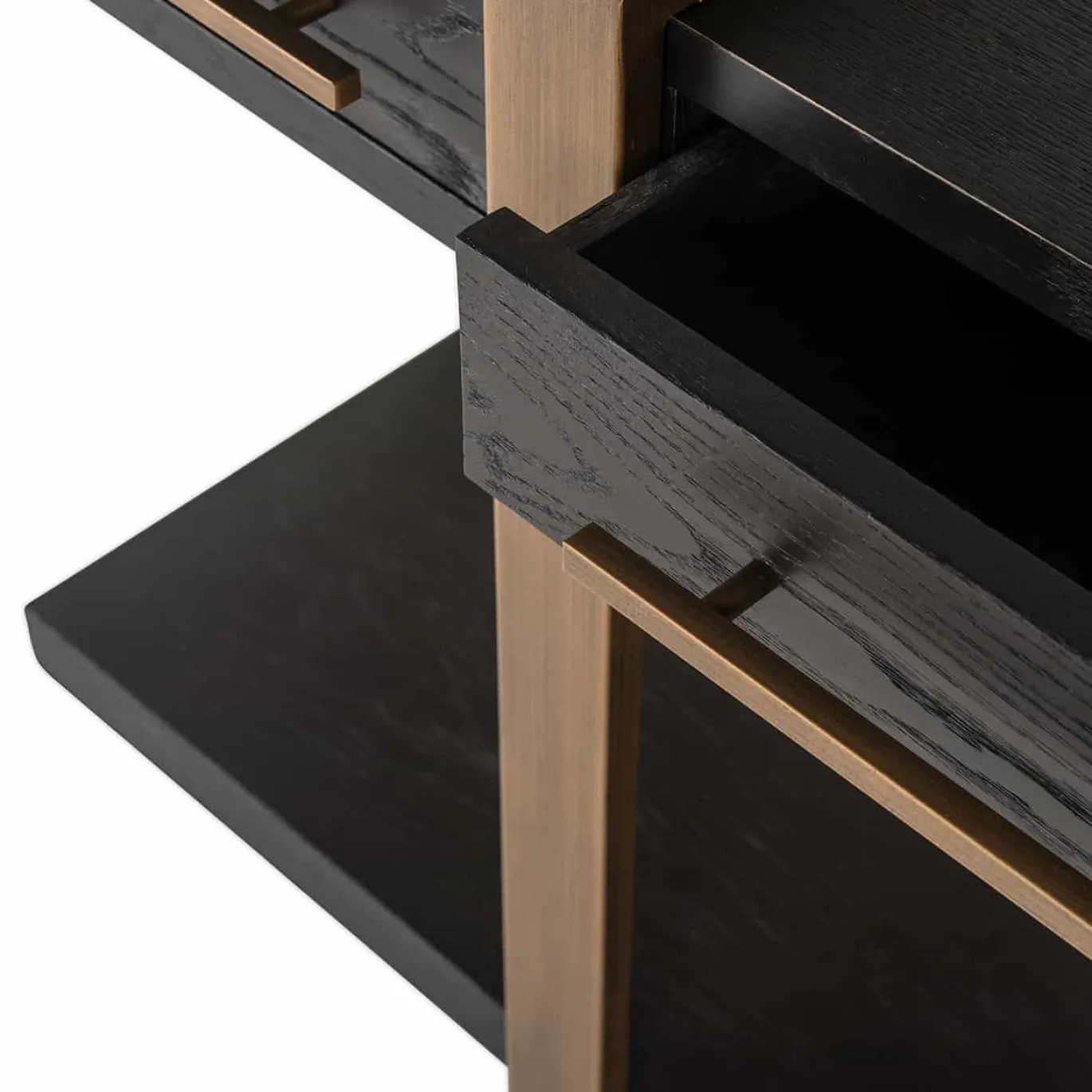Richmond Dressoir Cambon 3-Laden Dark Coffee