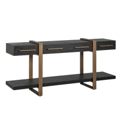 Richmond Dressoir Cambon 3-Laden Dark Coffee