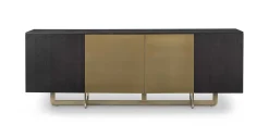 Richmond Dressoir Dax Zwart/Goud 220cm