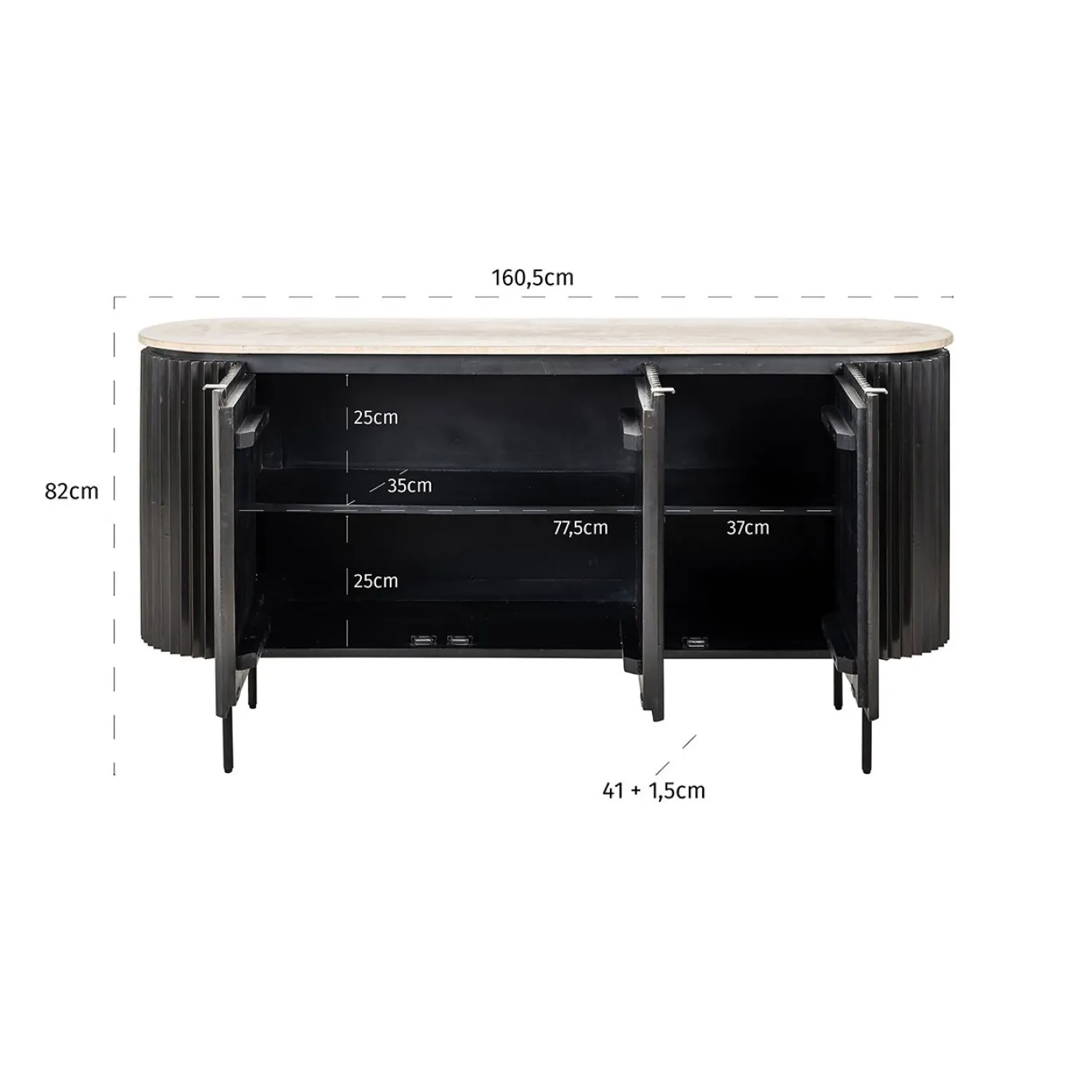 Richmond Dressoir Hampton Travertin