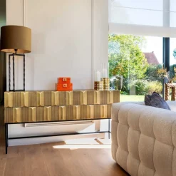 Richmond Dressoir Jaxx 2-Deurs 2-Lades Goud 160cm