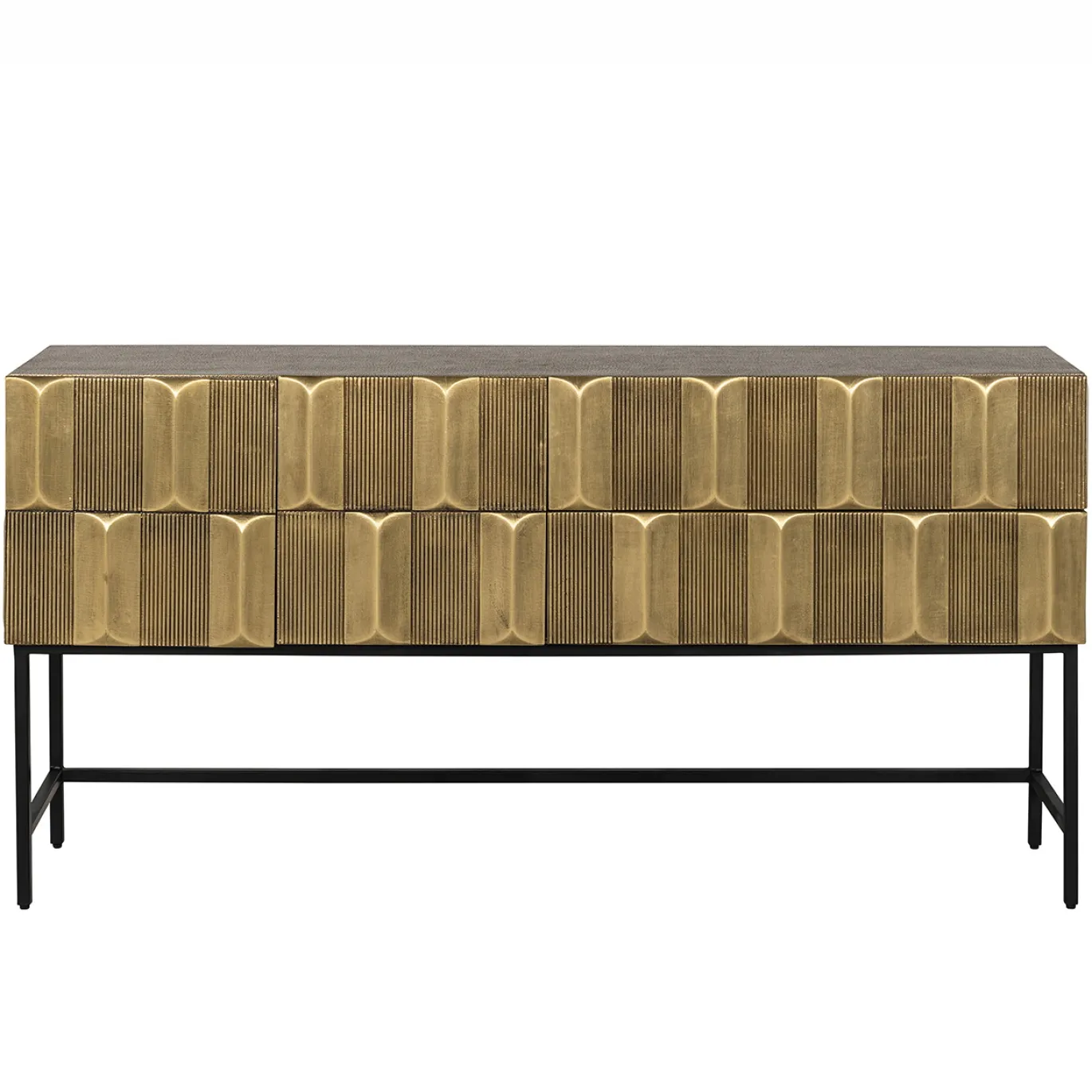 Richmond Dressoir Jaxx 2-Deurs 2-Lades Goud 160cm