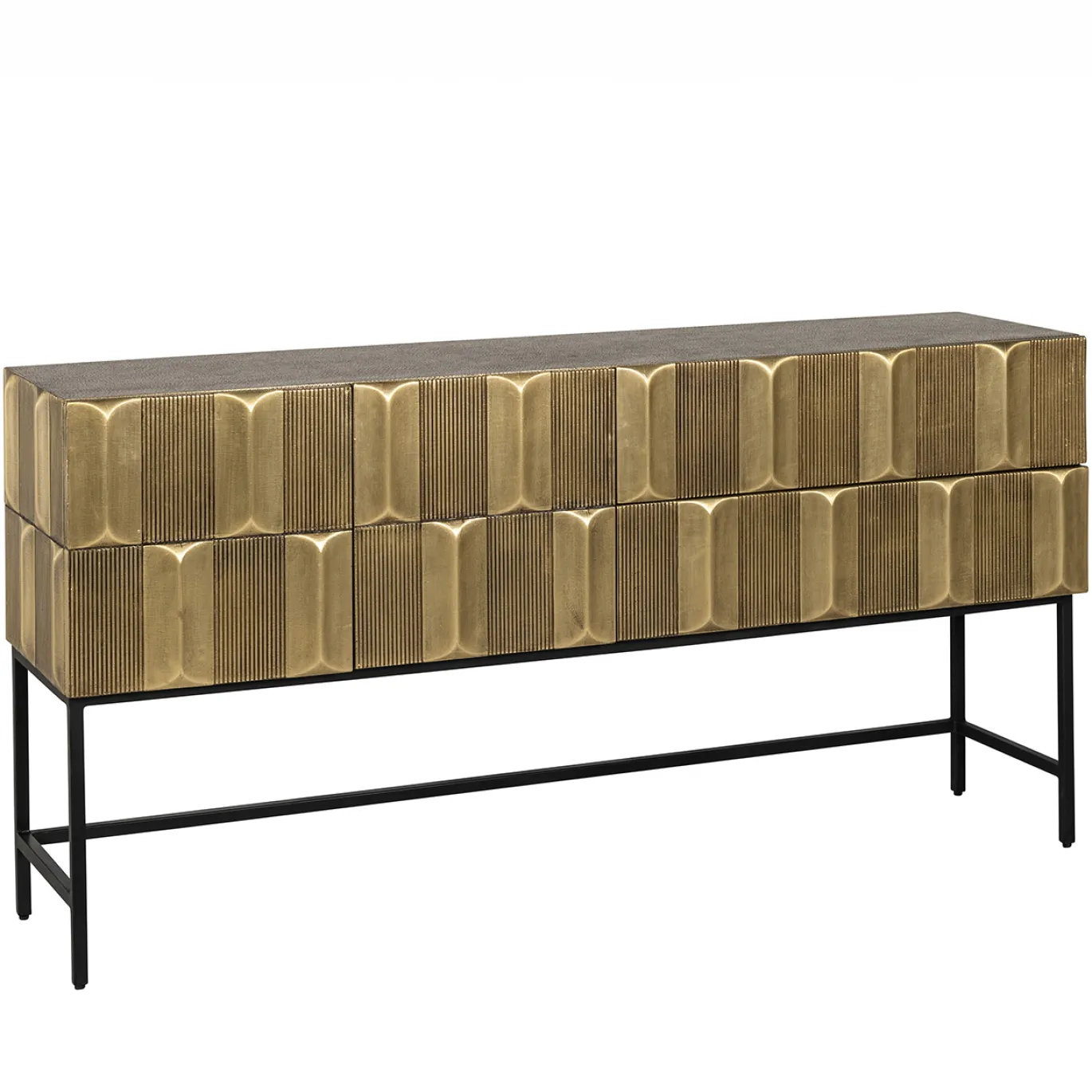 Richmond Dressoir Jaxx 2-Deurs 2-Lades Goud 160cm