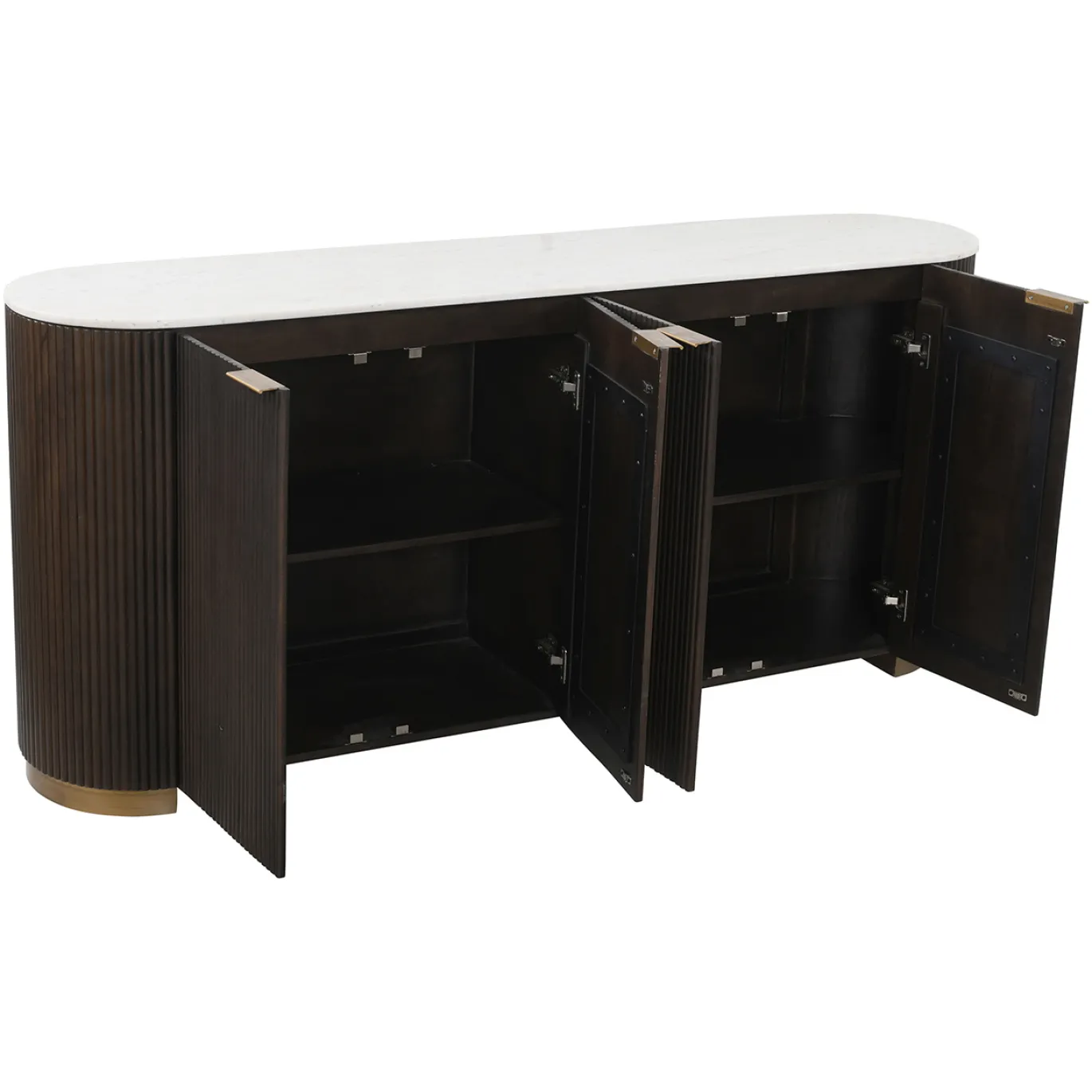 Richmond Dressoir Mayfield Marmer Wit/Bruin 180cm