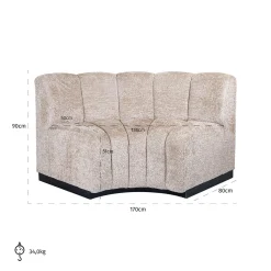 Richmond Eetkamerbank Hoek Hillpark Lovely Beige