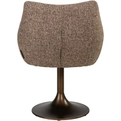 Richmond Eetkamerstoel Aldo Bruin Tweed Draaibaar