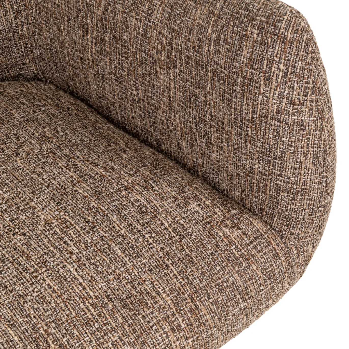 Richmond Eetkamerstoel Aldo Bruin Tweed Draaibaar