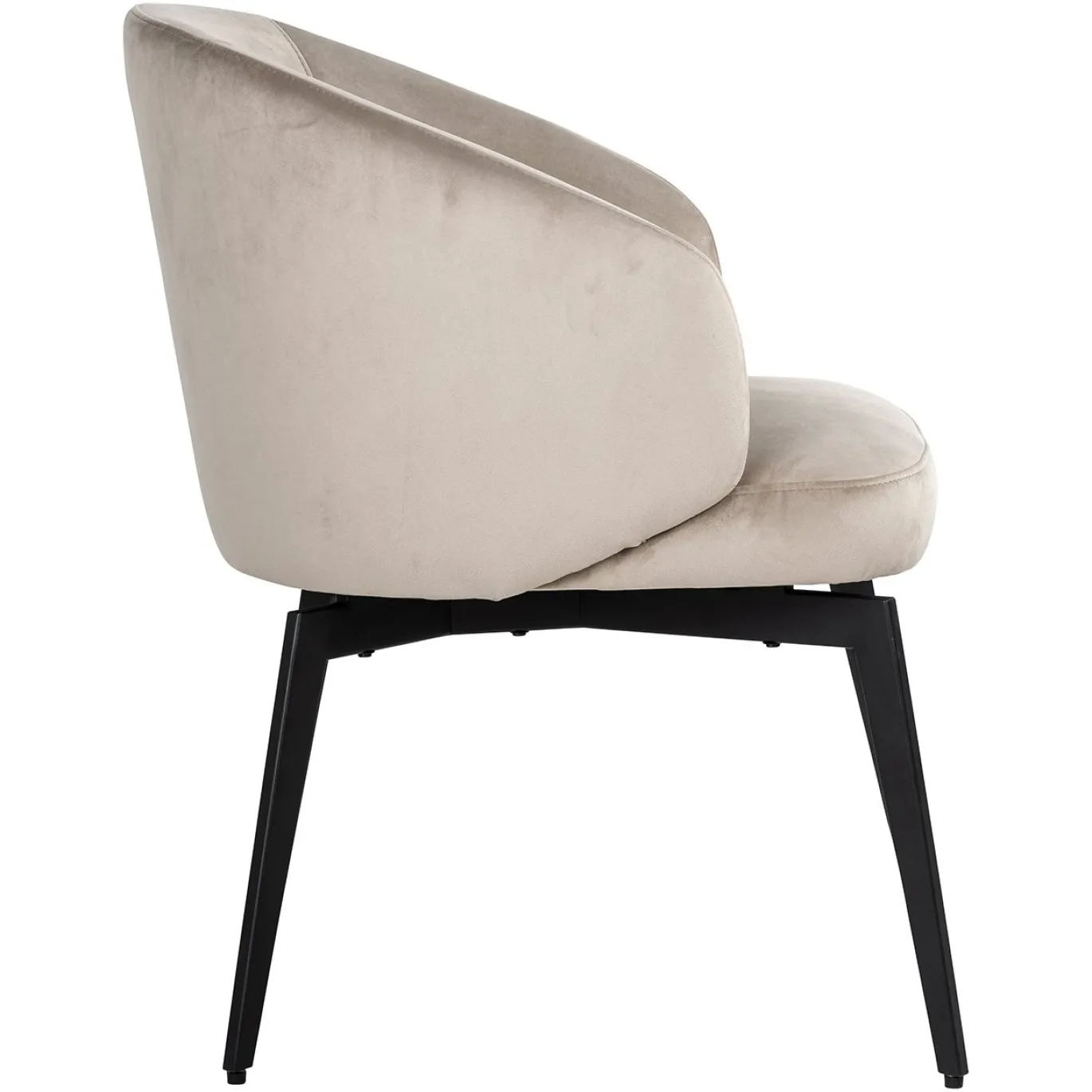 Richmond Eetkamerstoel Amphara Khaki Velvet FR