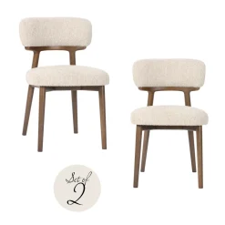 Richmond Eetkamerstoel Basker Naturel Linear Set van 2