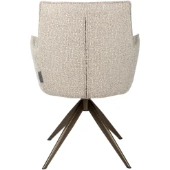 Richmond Eetkamerstoel Dakota Naturel Chunky Draaibaar With Arm