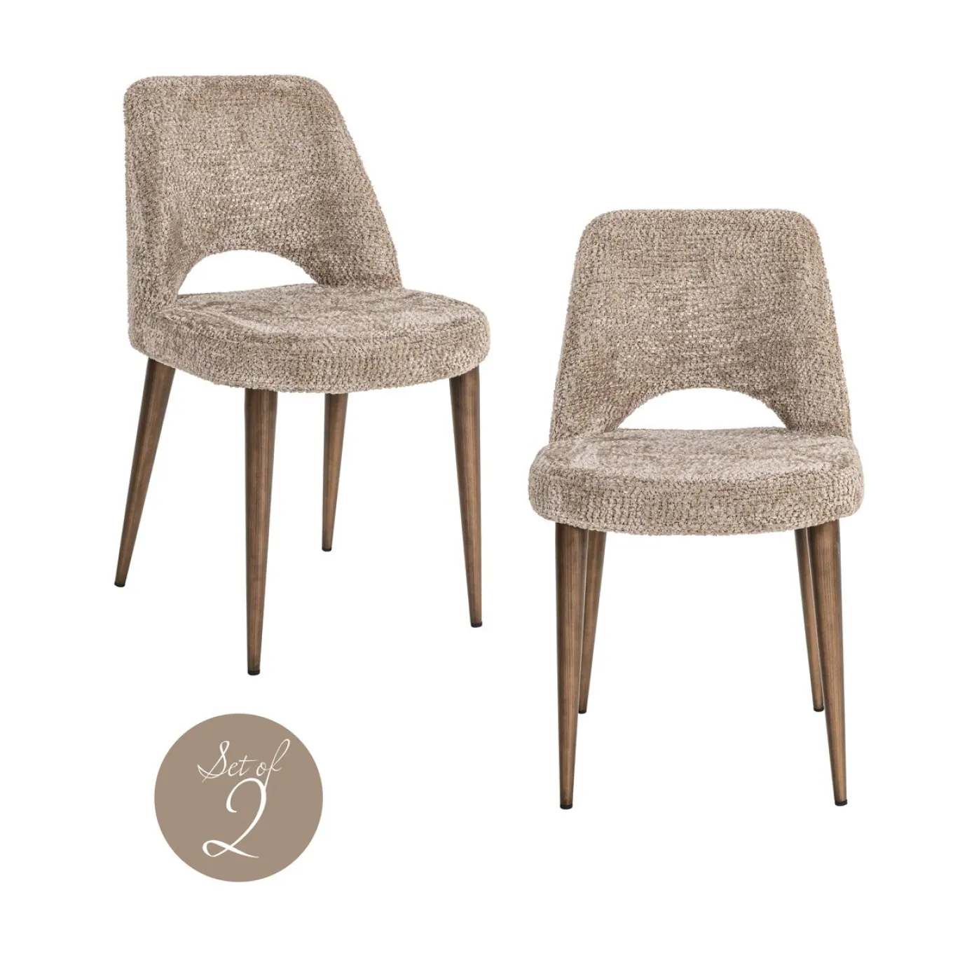 Richmond Eetkamerstoel Delphine Lovely Nature Set van 2