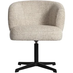 Richmond Eetkamerstoel Dinan Cream Tweed Draaibaar