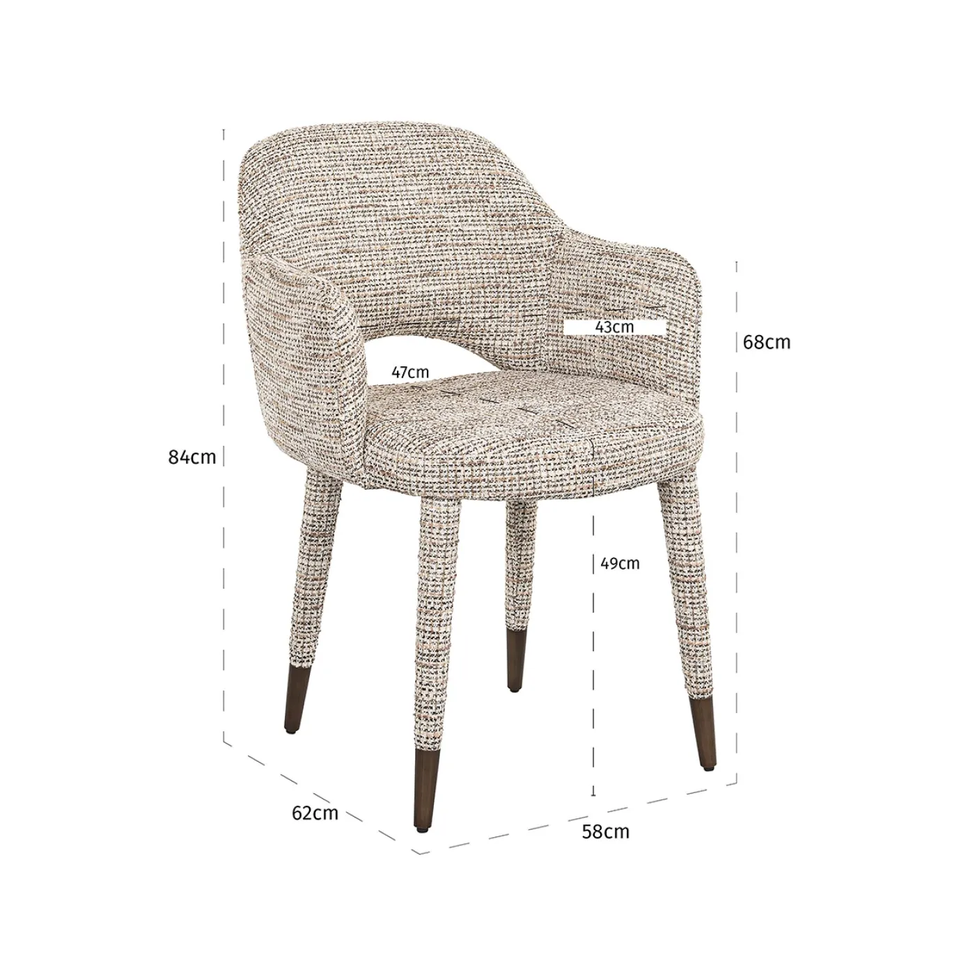 Richmond Eetkamerstoel Donnatella Trendy Naturel