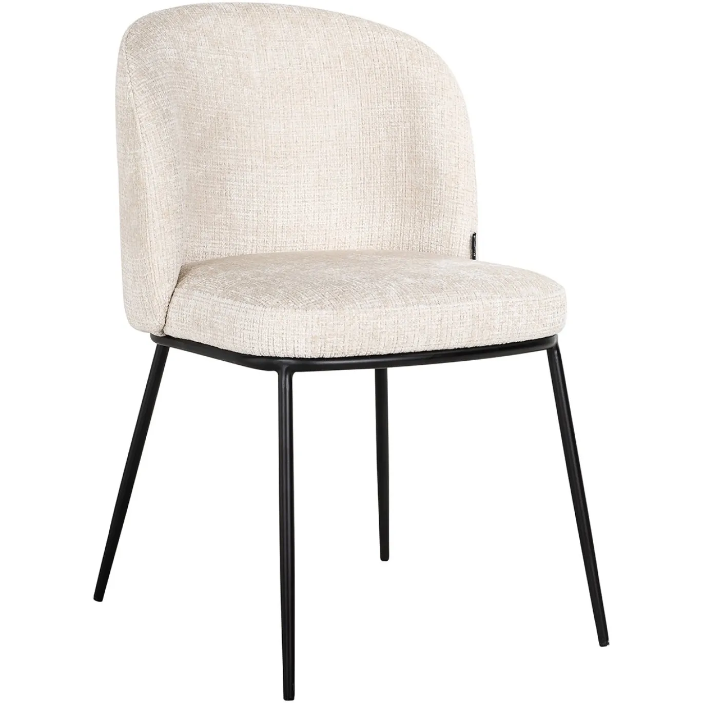 Richmond Eetkamerstoel Elvi Beige Chenille FR Set van 2