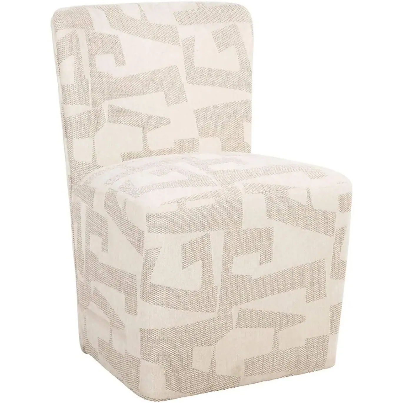 Richmond Eetkamerstoel Lorain Beige Graffic met Wieltjes